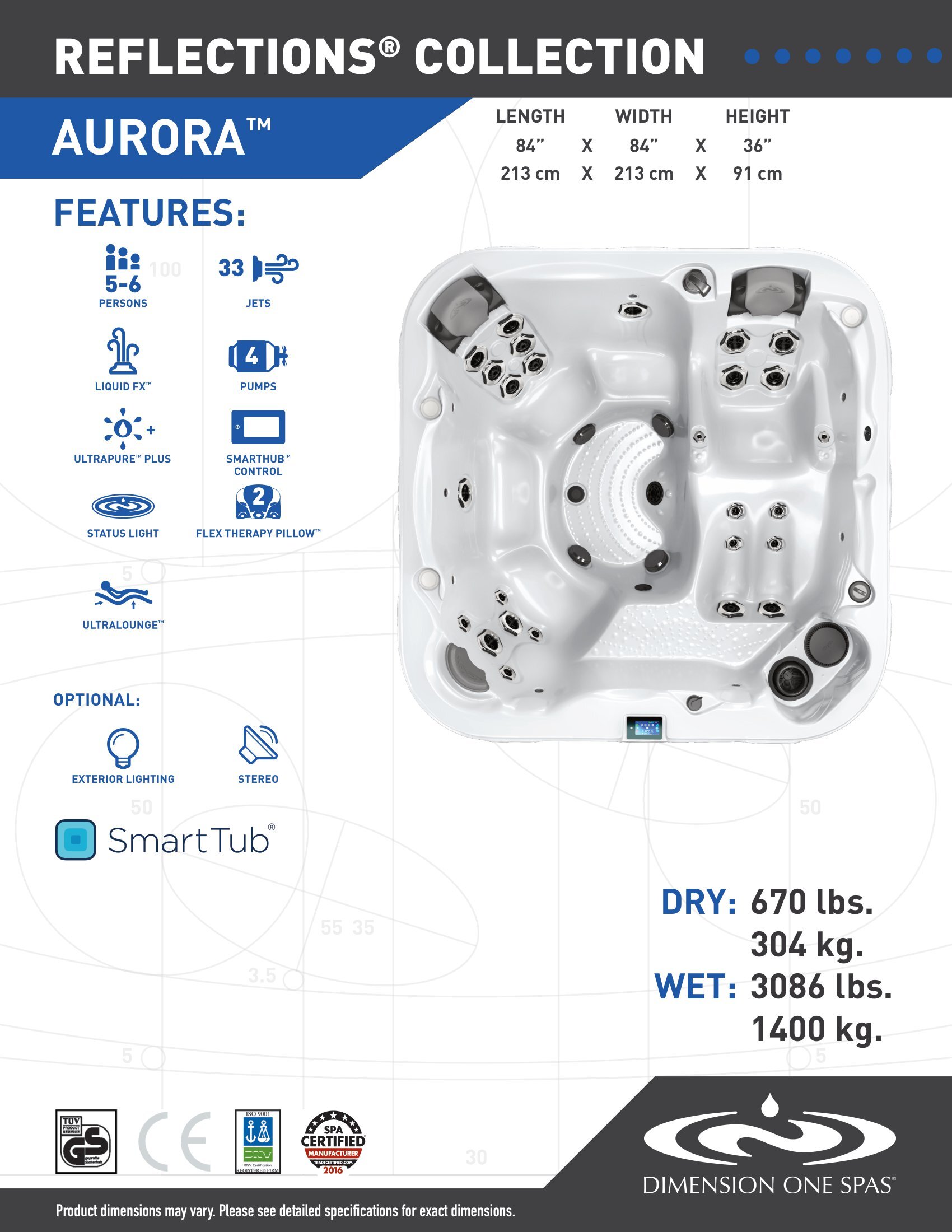 Dimension One Aurora - Clearance — Clearance at Baker Pool & Spa